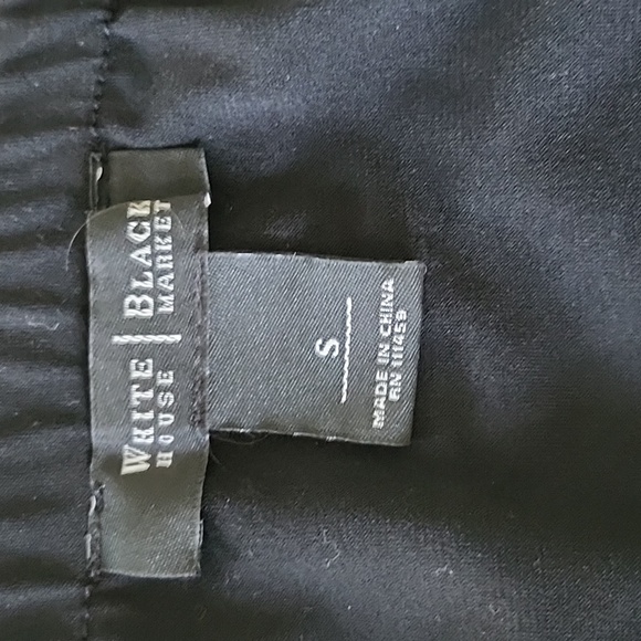 WHBM Ruffled black halter top, size S. - Picture 4 of 5